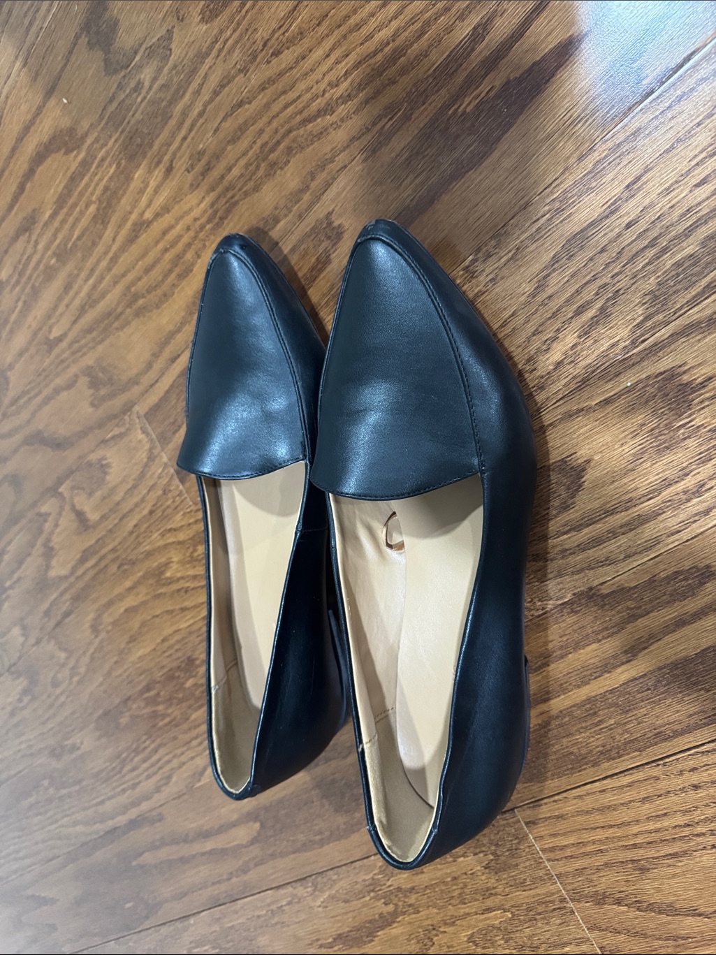 Classic Black Pointed-Toe Women's Flats